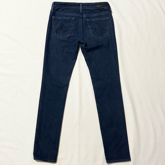 AG Adriano Goldschmied The Stilt Cigarette Leg Dark Stretch Denim Jeans - 25R - Picture 10 of 16